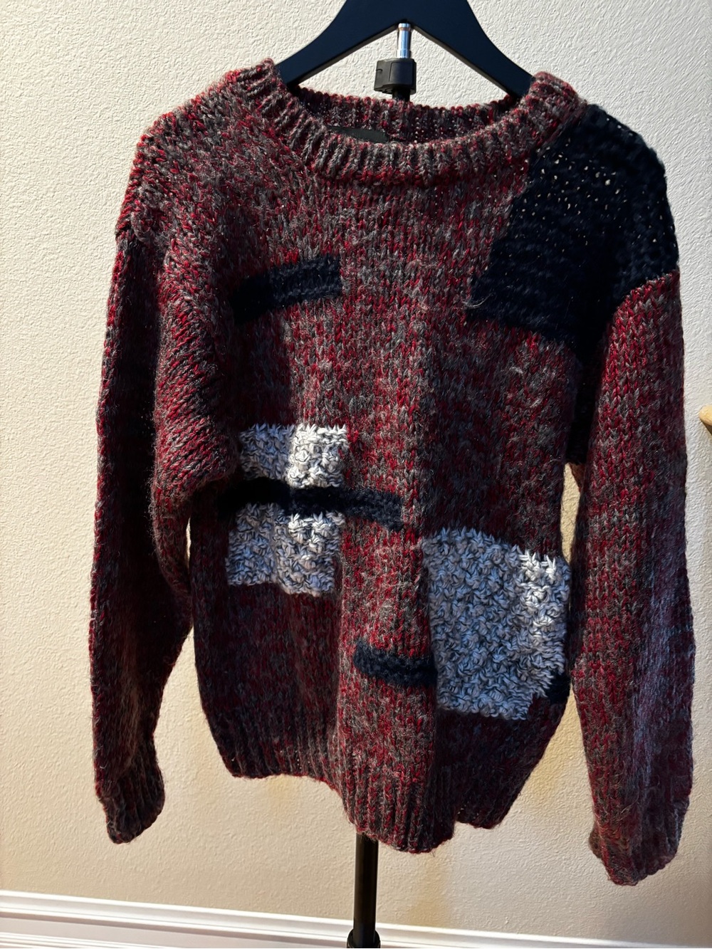 90s Vintage Visage Abstract Coogi Style Sweater